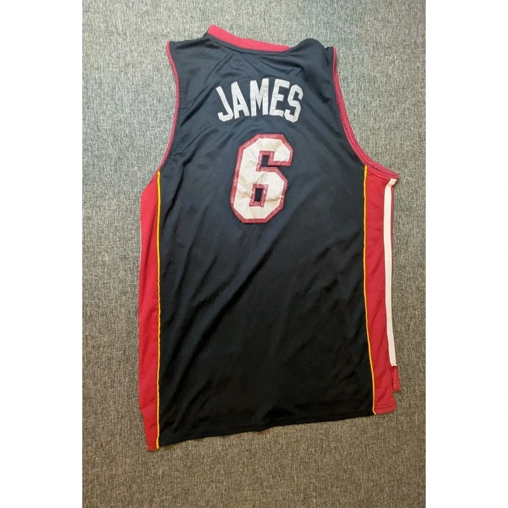 #6 LeBron James Miami Heat‎ Adidas NBA Basketball Jersey Youth XXL Basketball